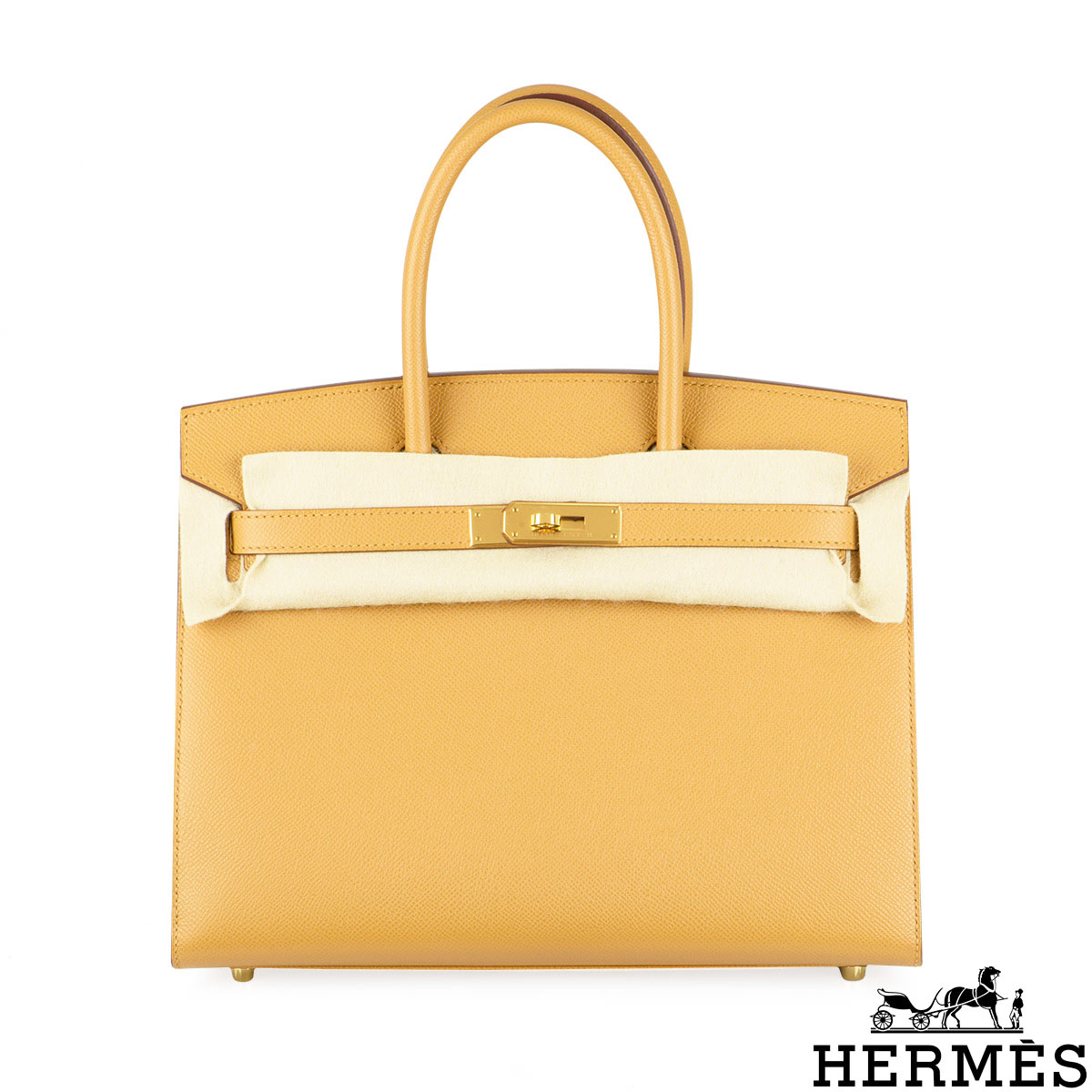 HERMES Epsom Birkin Sellier 30 Etain 1306763